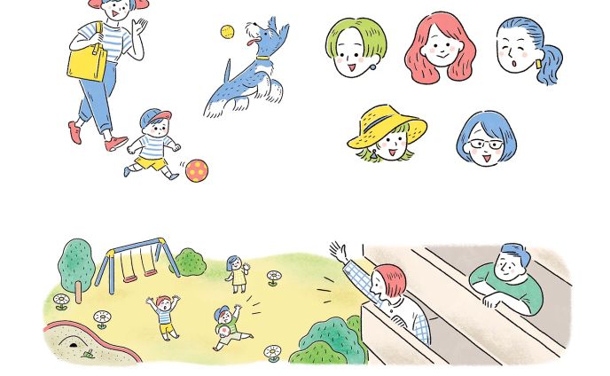  「SUUMOマガジン福岡版」特集ページイラスト