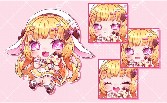 【お仕事】イヴァ・ロックハート様 返礼品用イラスト