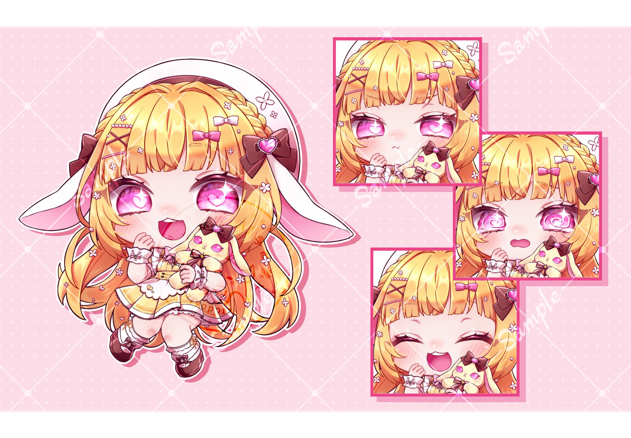 【お仕事】イヴァ・ロックハート様 返礼品用イラスト-1