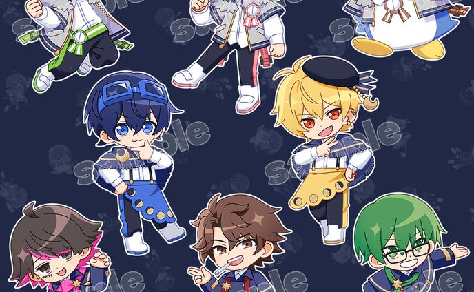 高田村様8名分ミニキャライラスト制作