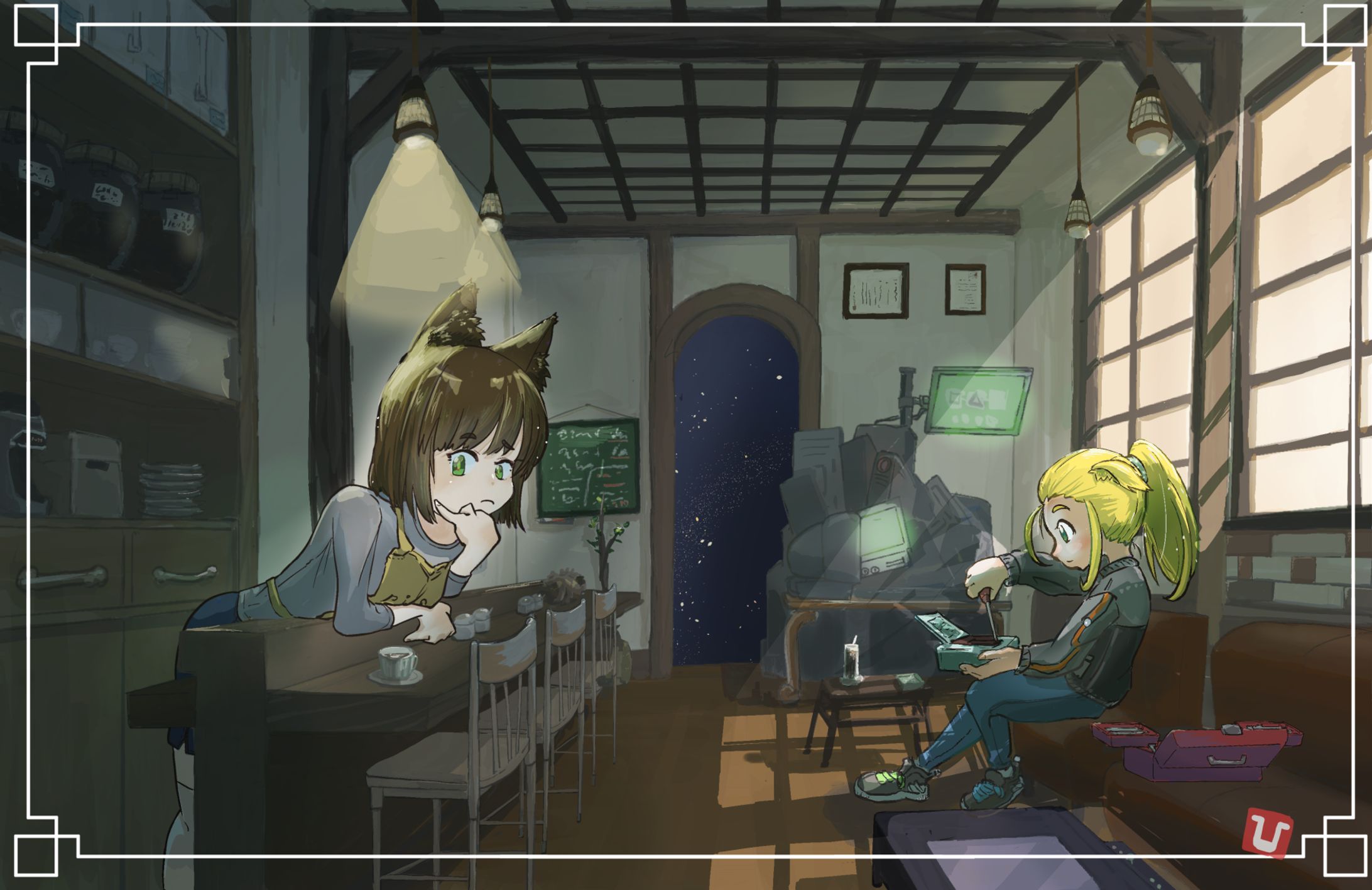 宇宙的カフェ（うちの子シリーズ）-1