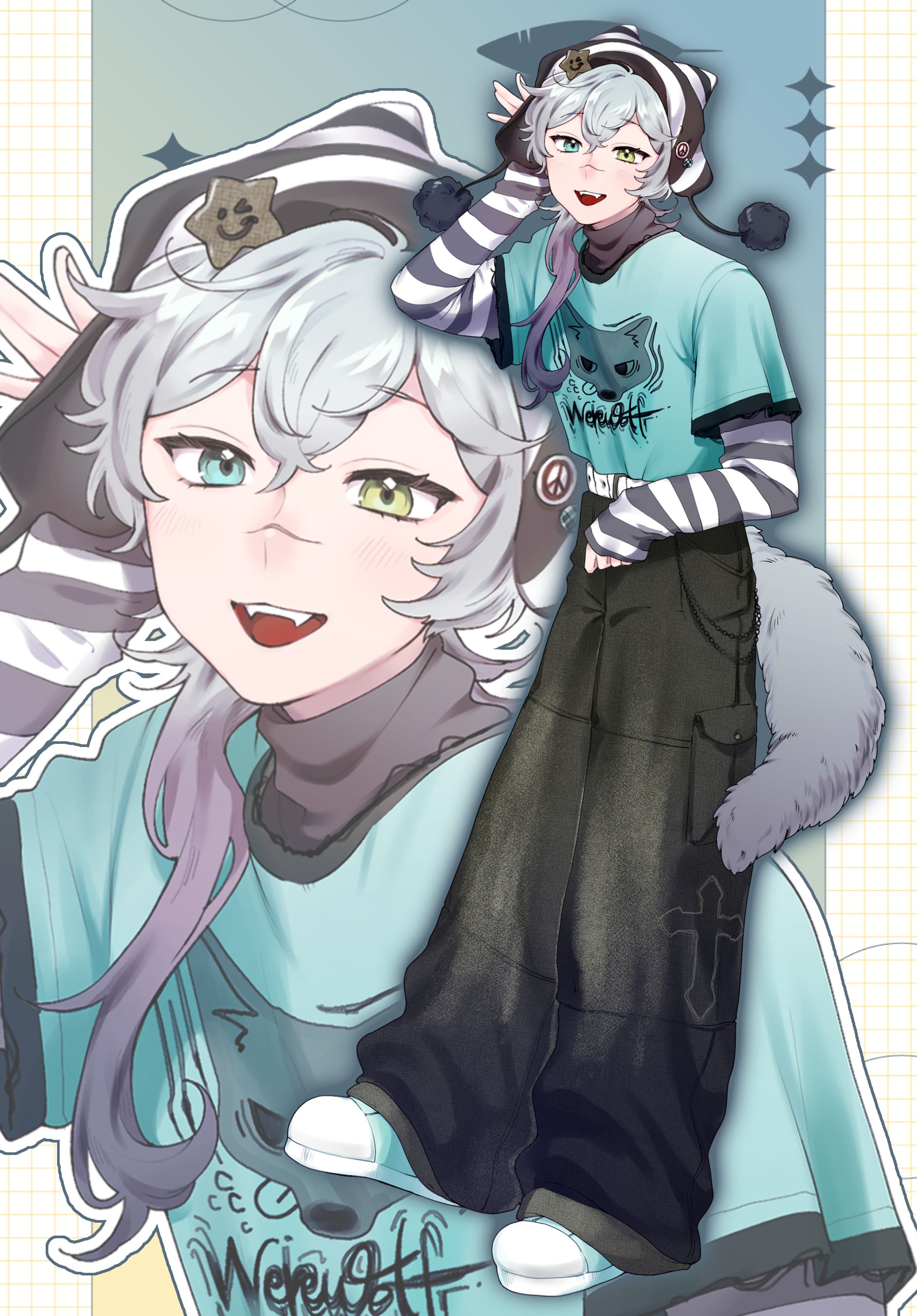 鏡戸ガルー様 私服立ち絵-1