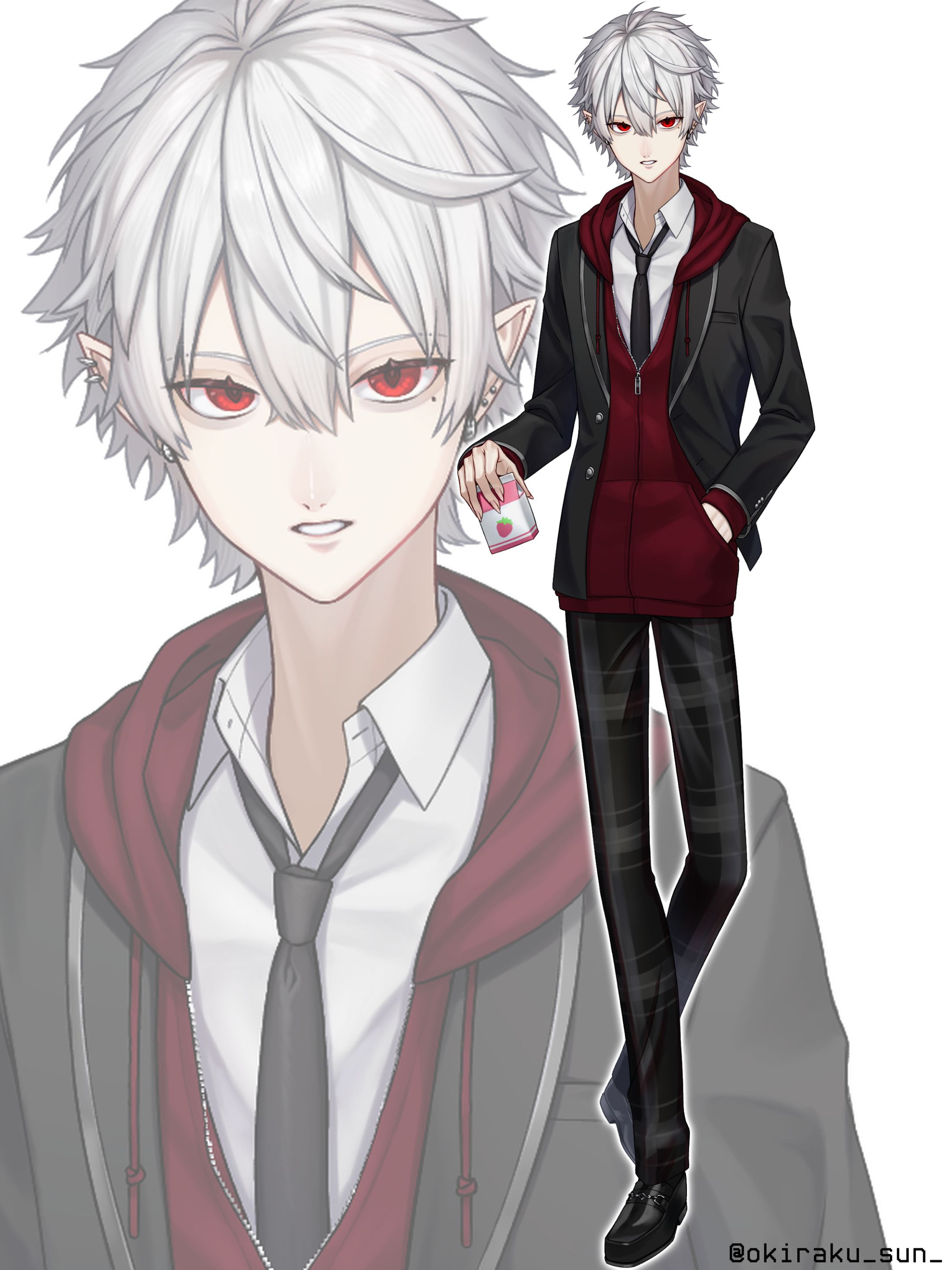 【ファンアート】🌈🕒合作 立ち絵-1