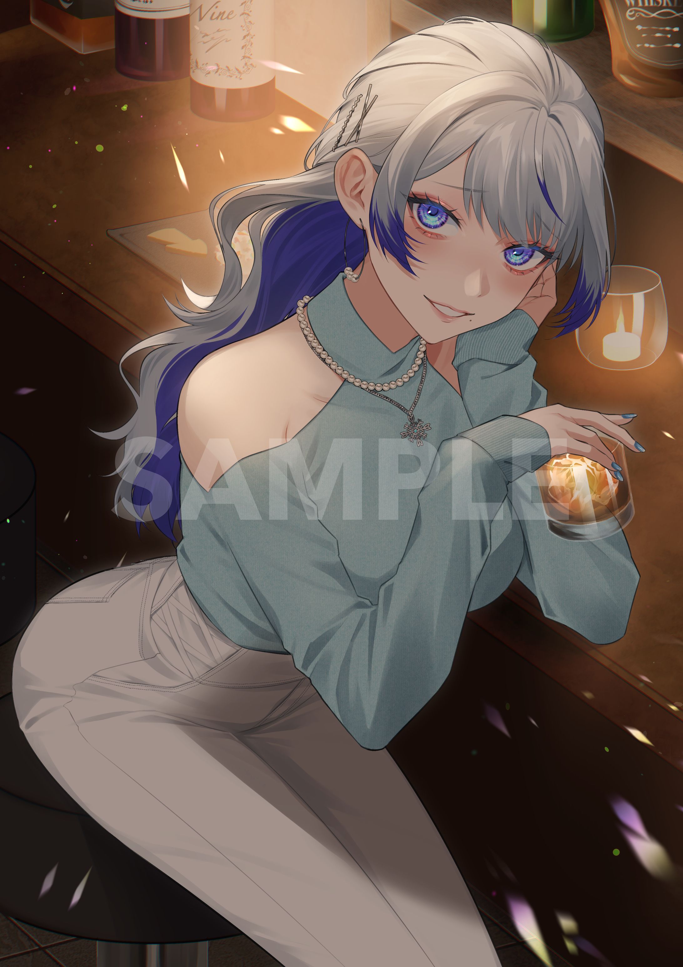 ☆(紫音)リクエストイラスト☆ 音無あふさんの楽曲『シメ☆パーフェクトナイト』のイラストを