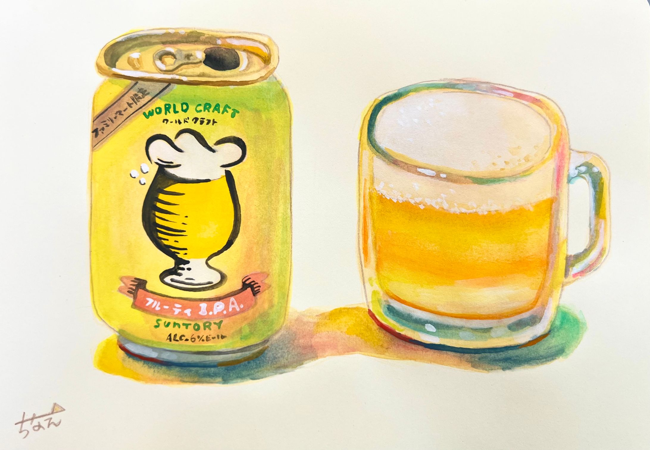 ビールのスケッチ-1