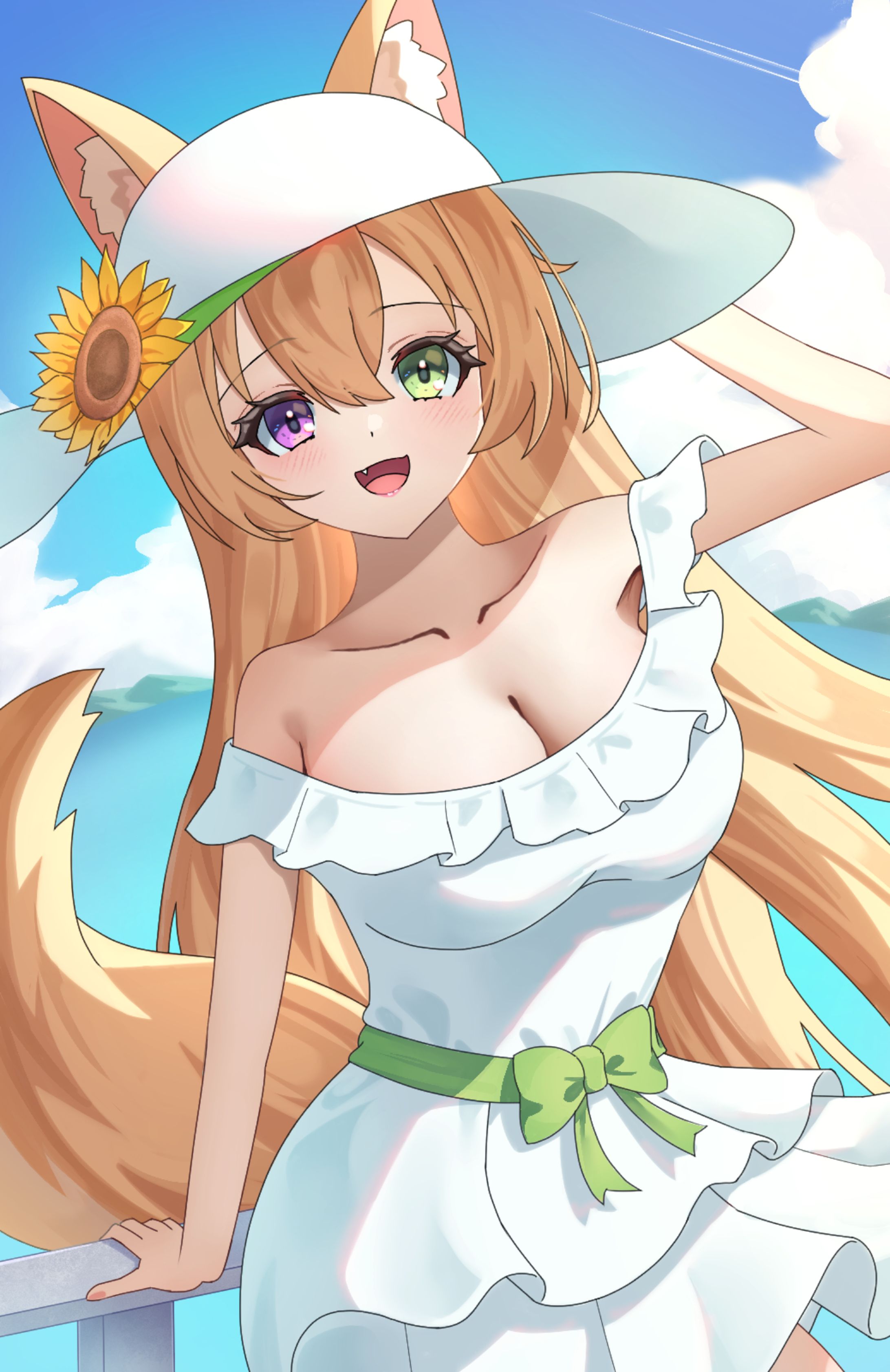 【一枚絵】オリジナルキャラクターイラスト（夏）-1