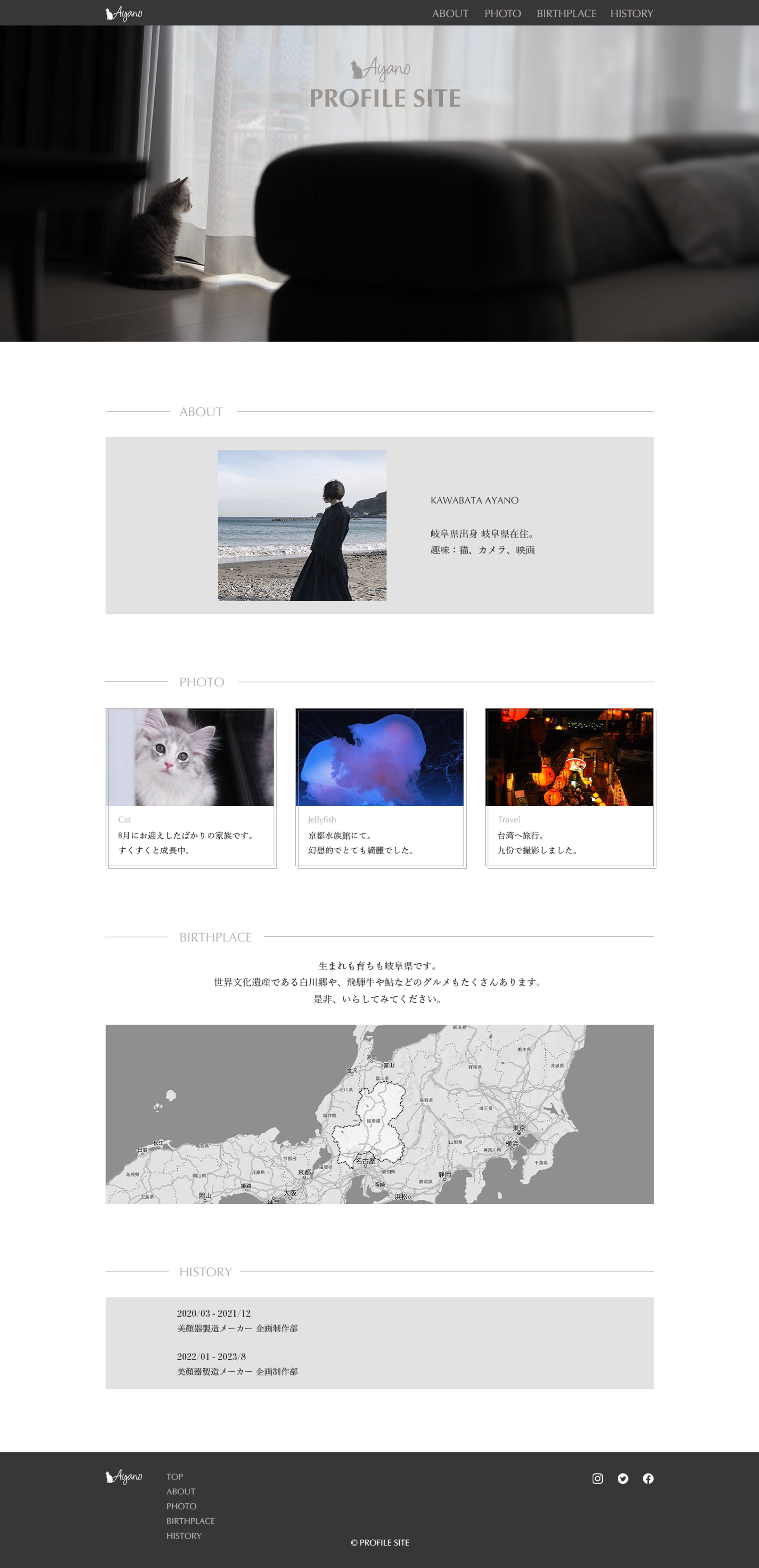 プロフィールサイト デザインカンプ-1