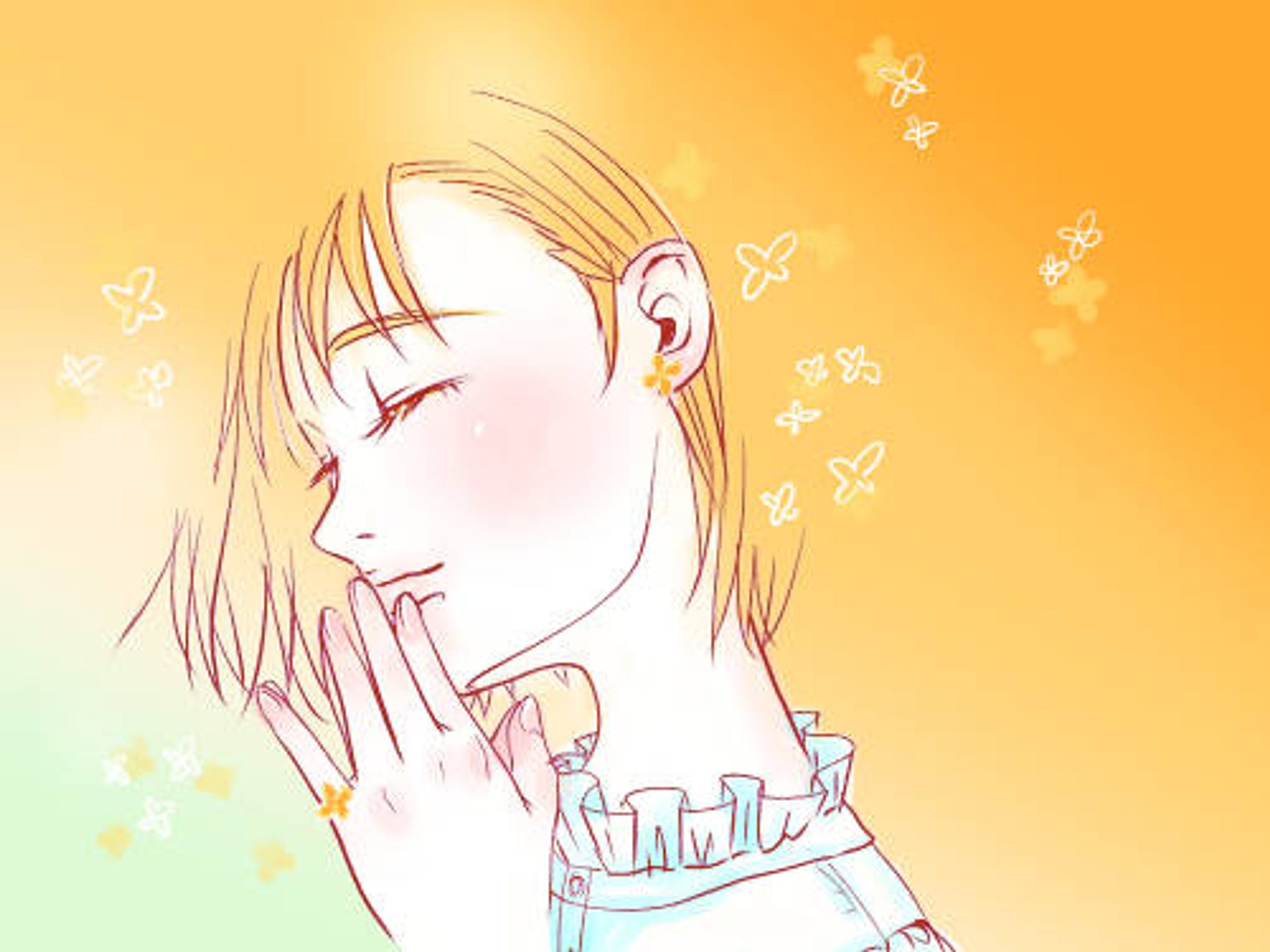 リアル寄りきれいめ女性イラスト-1