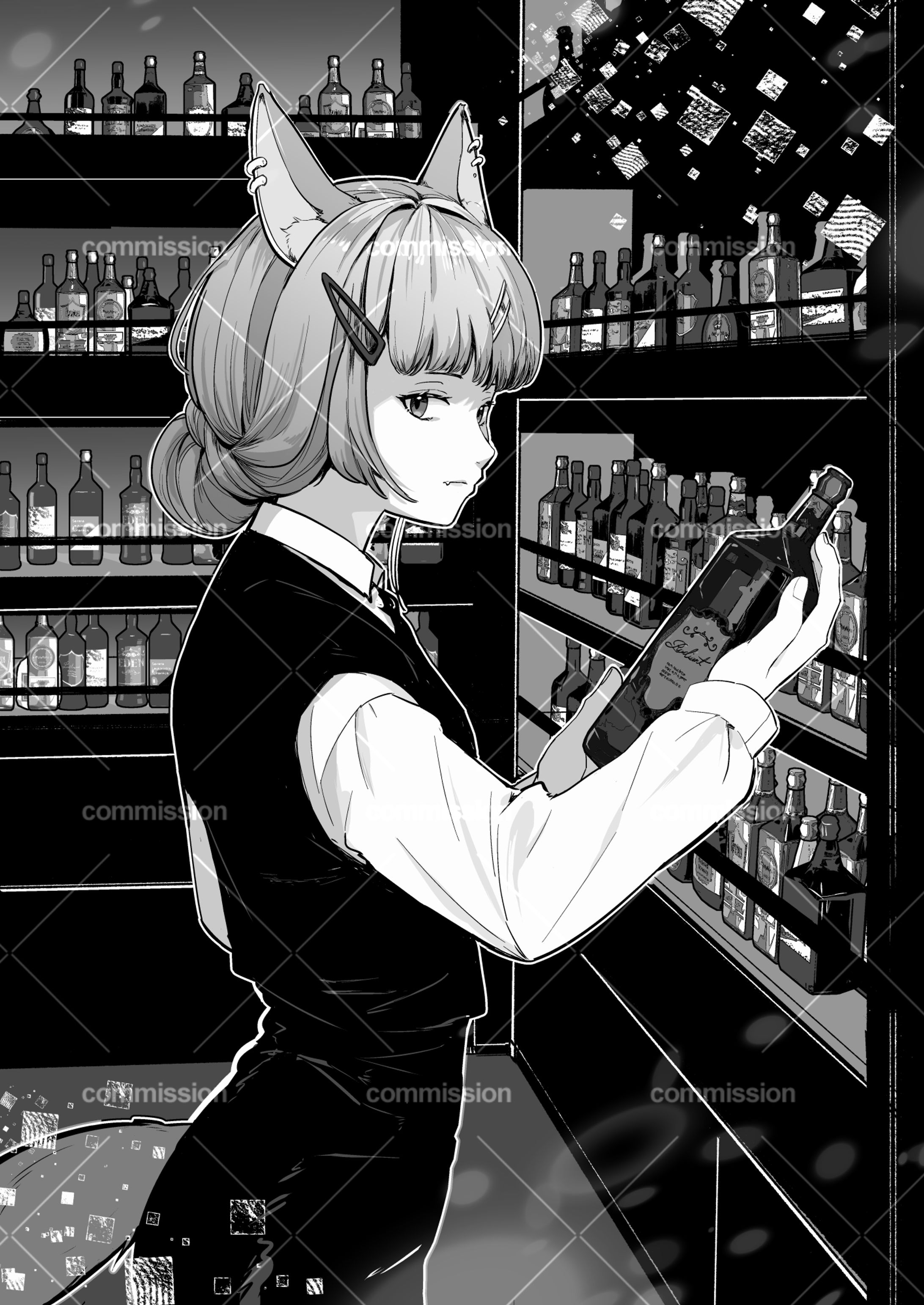 モノクロイラスト-1