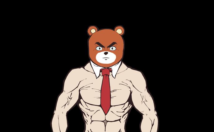 【ご依頼】くまキャラクターデザイン表情差分有　けい社長様