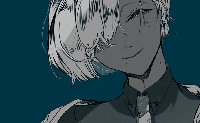 【簡易イラスト】カットイン用(単色胸上)