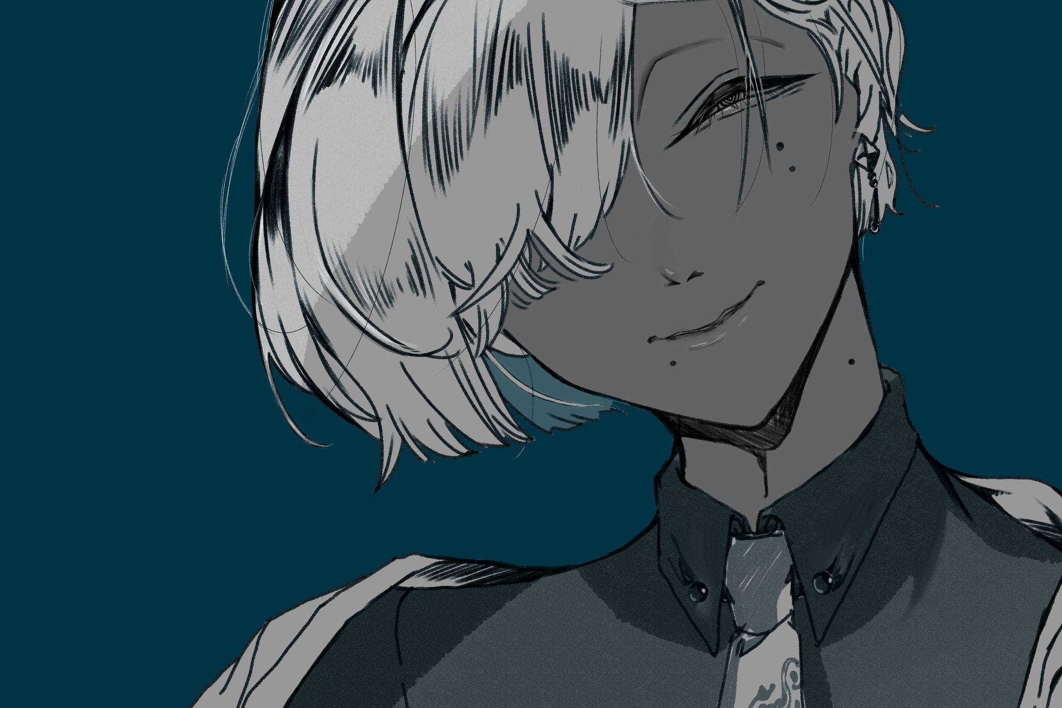 【簡易イラスト】カットイン用(単色胸上)-1