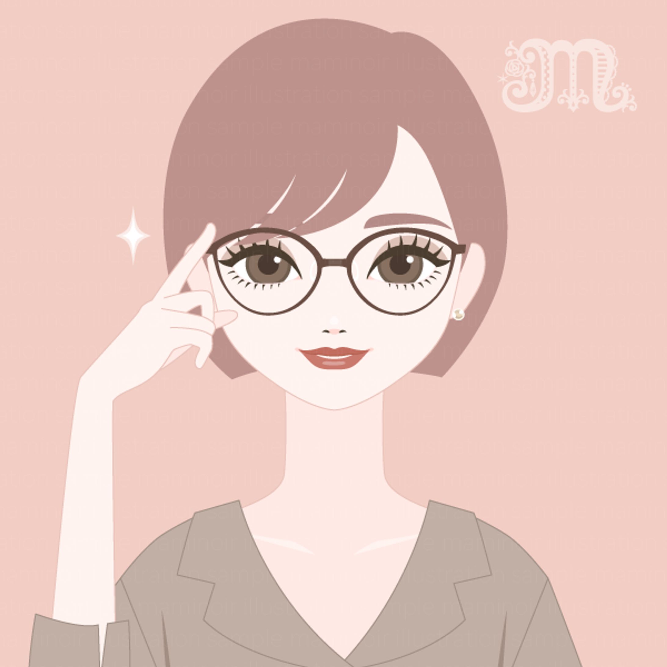 Glasses girl-1