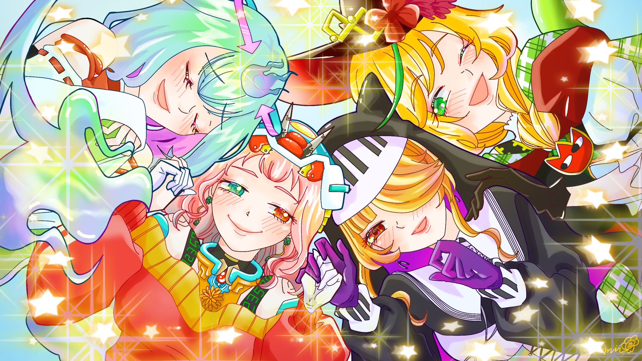ファンアート【てらめたる学園1周年記念イラスト】-1