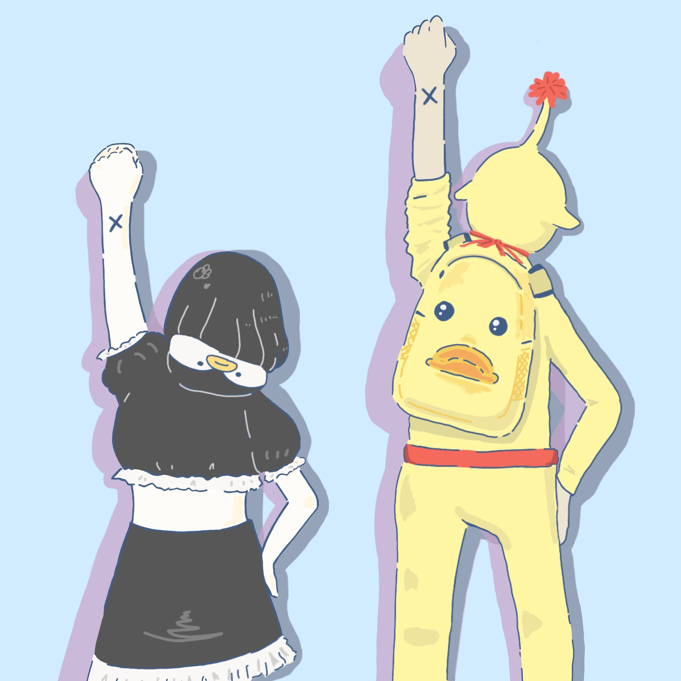 きゅっぽんちゃんねる様 グッズ用イラスト-1