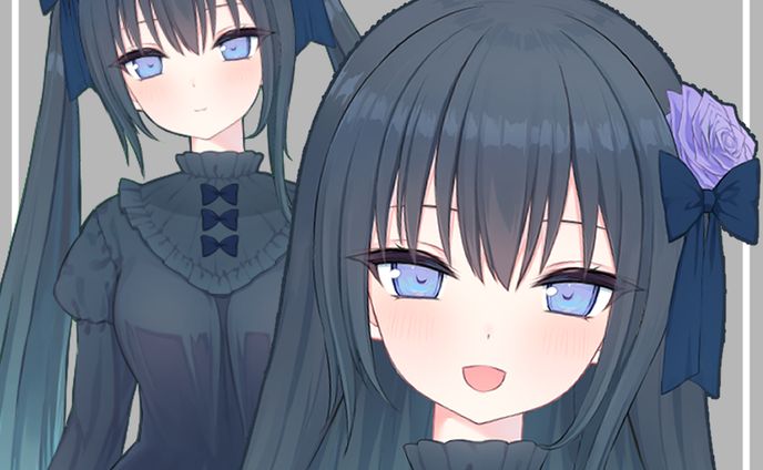 女の子、ダーク