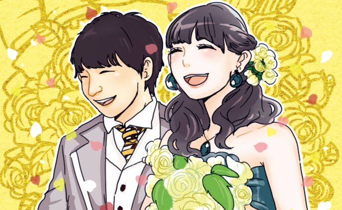 結婚式のお礼状ポストカード