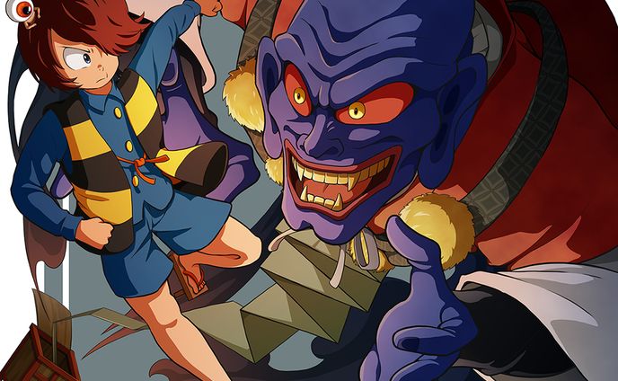 鬼太郎と折りたたみ入道