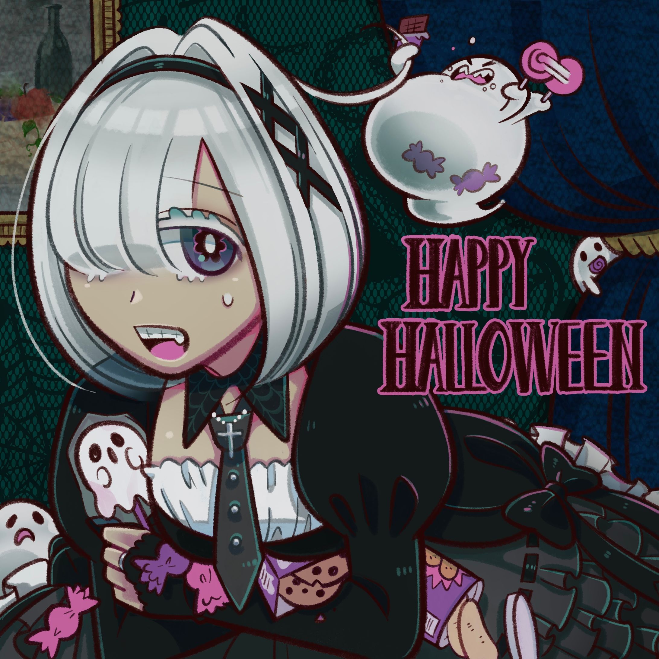 ハロウィンオリジナルイラスト-1