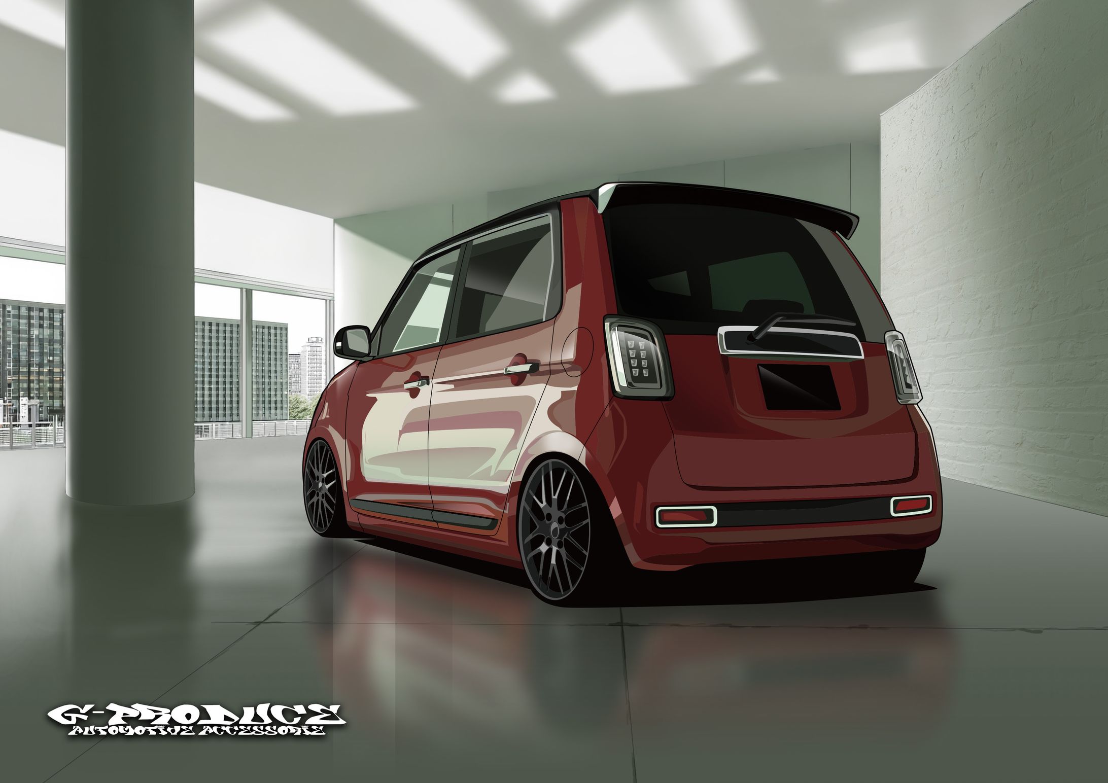 N ONE／背景ありイラスト制作-1