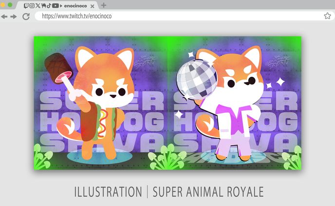 ILLUSTRATION｜Super Animal Royale