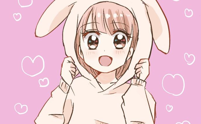うさ耳パーカーの女の子