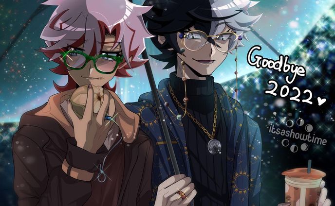 Goodbye #2022 !!! 
-
#homuratakeru #amagawatsukiya #amahomu #strawberrymoonshipping #newyear #csp #clipstudioart #animeart #digitalillustration #ocart #yugioh #yugiohvrains #vrains #vrainsocc#ocxcanon