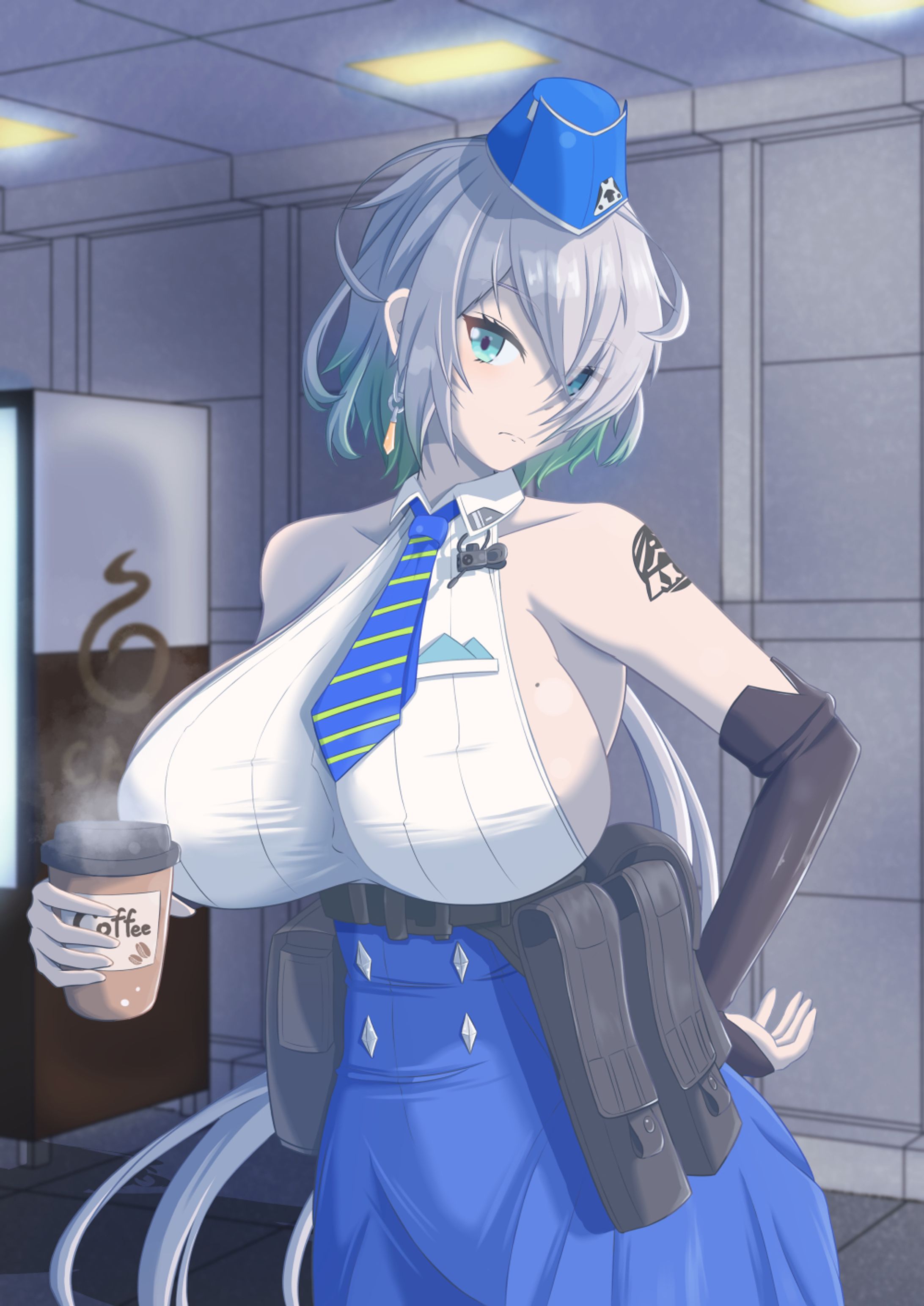 コーヒーブレイクするブリッドさん-1