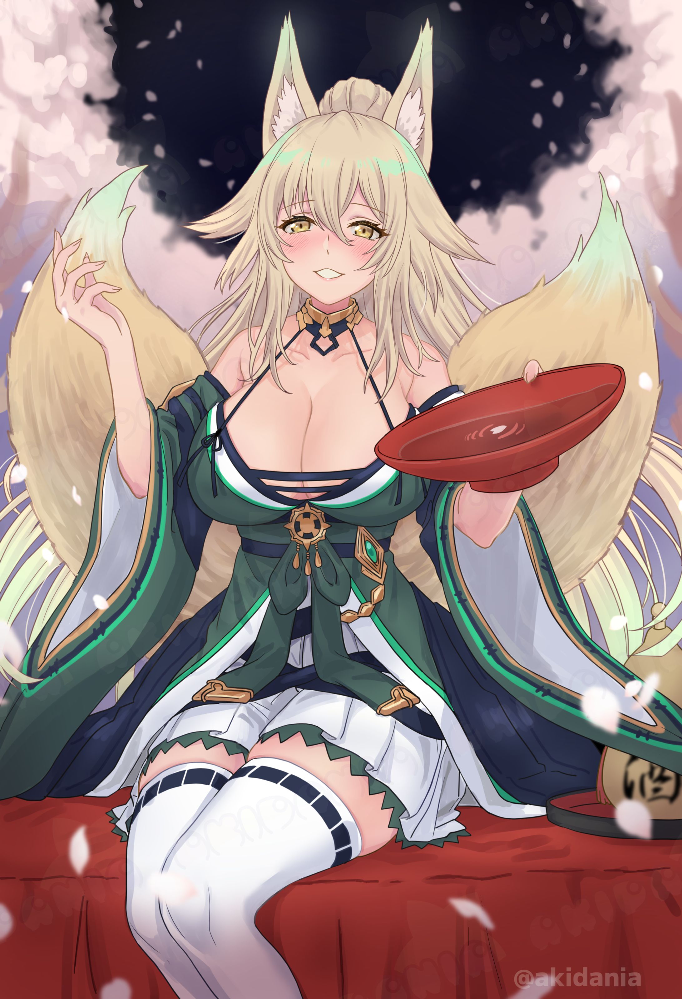完成イラスト【等身】(筆塗り＋背景)-1