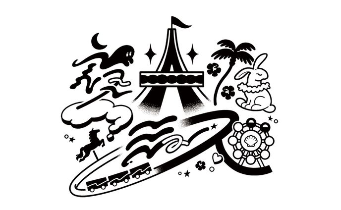 【Client work】夜光性アミューズ @ JAM EXPO 2023 コラボTシャツ用イラスト
