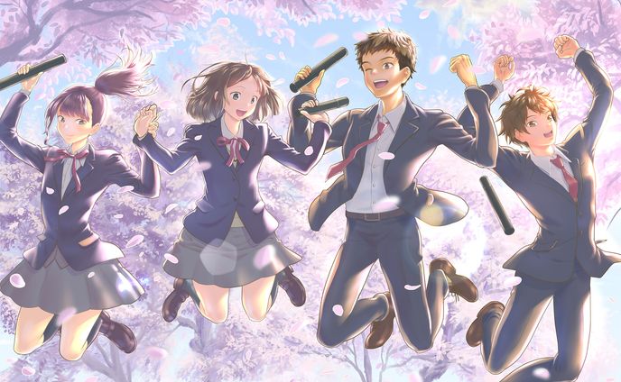 入学式、シンプルタッチ