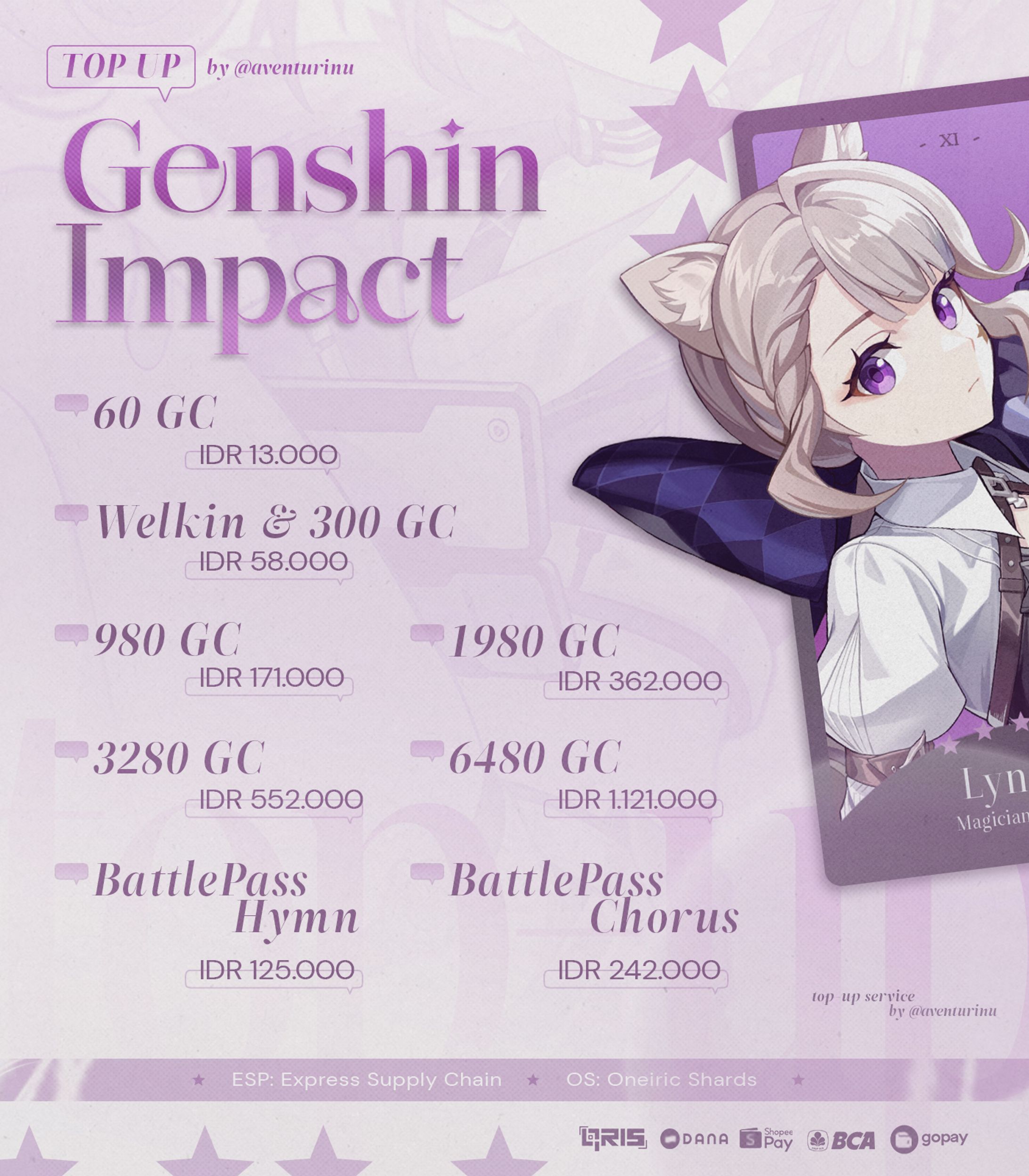 Pricelist: Aventurinu-1