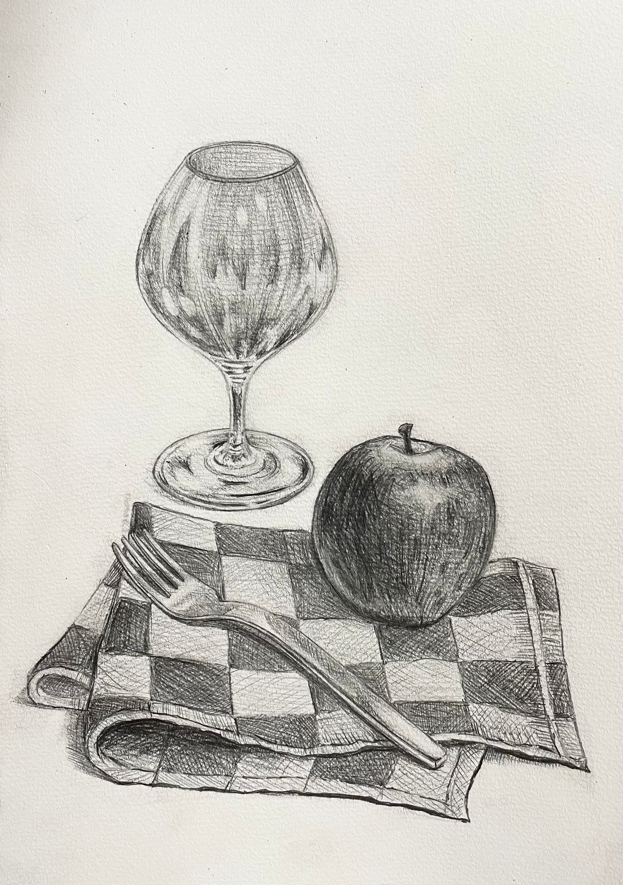 静物デッサン-1