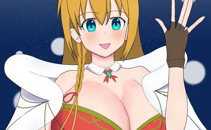 プリコネR天井回避祈願クリスマスイラスト