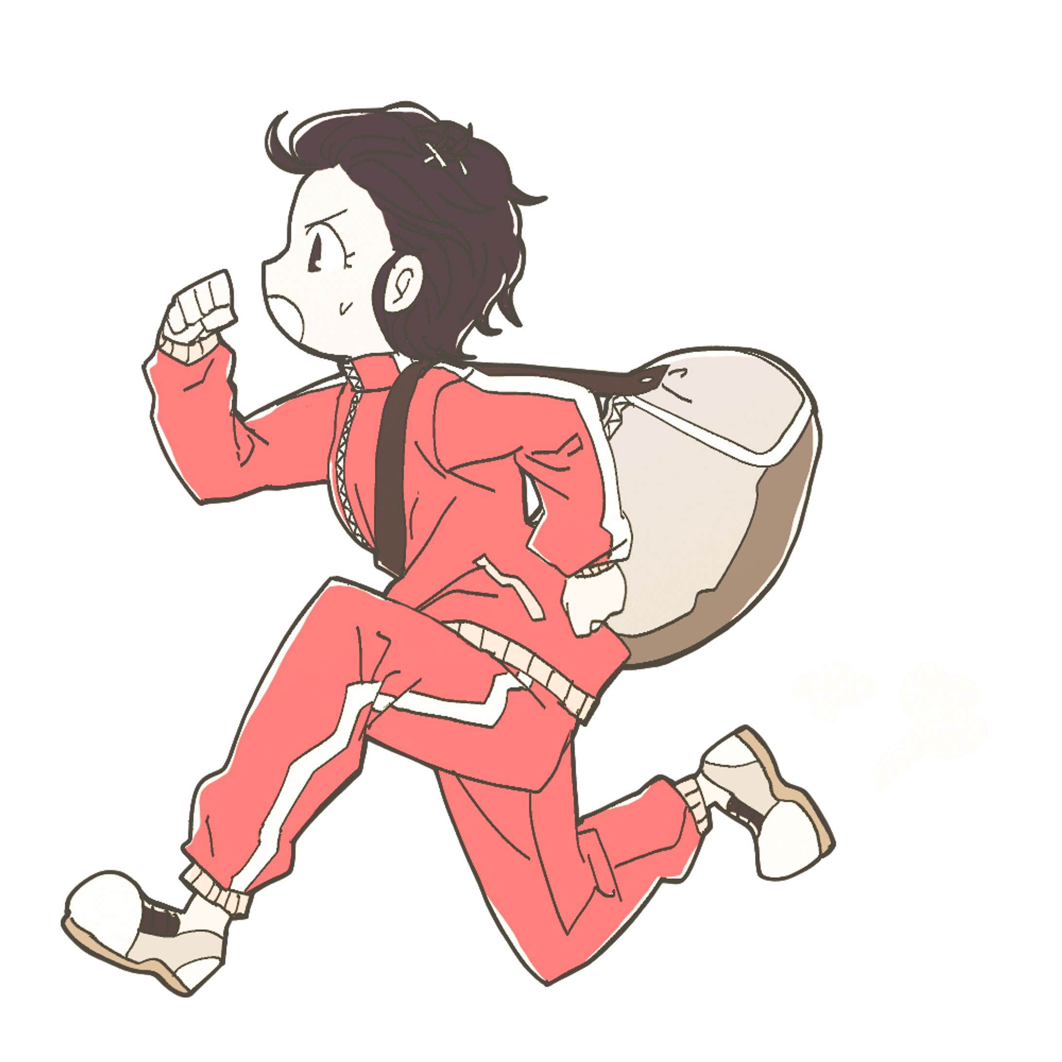 部活に遅れそうな子-1