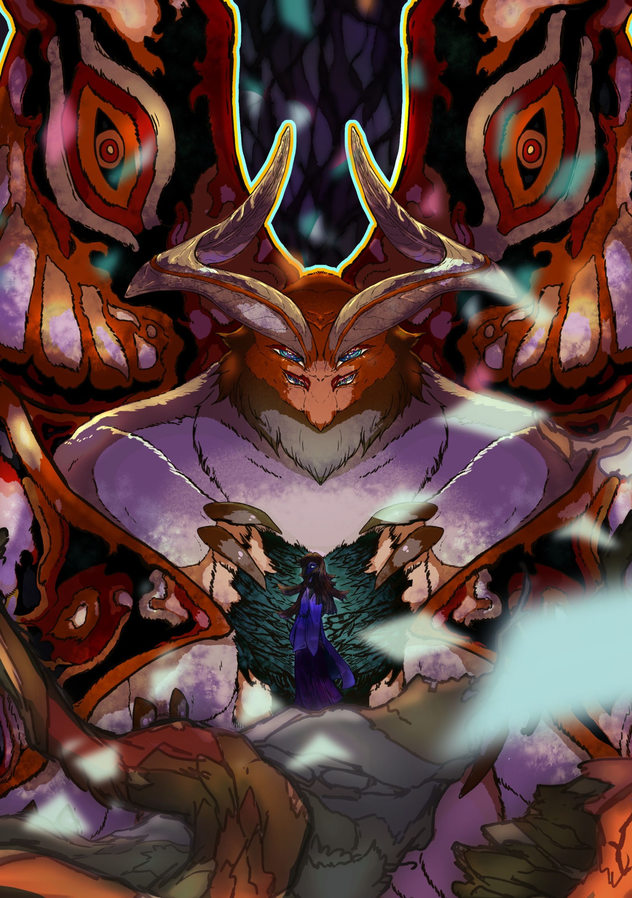 【企画参加イラスト】異形の神々-1