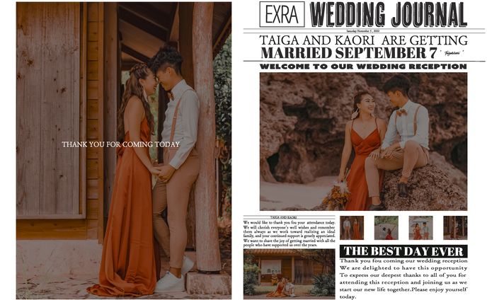 結婚式　新聞デザイン1