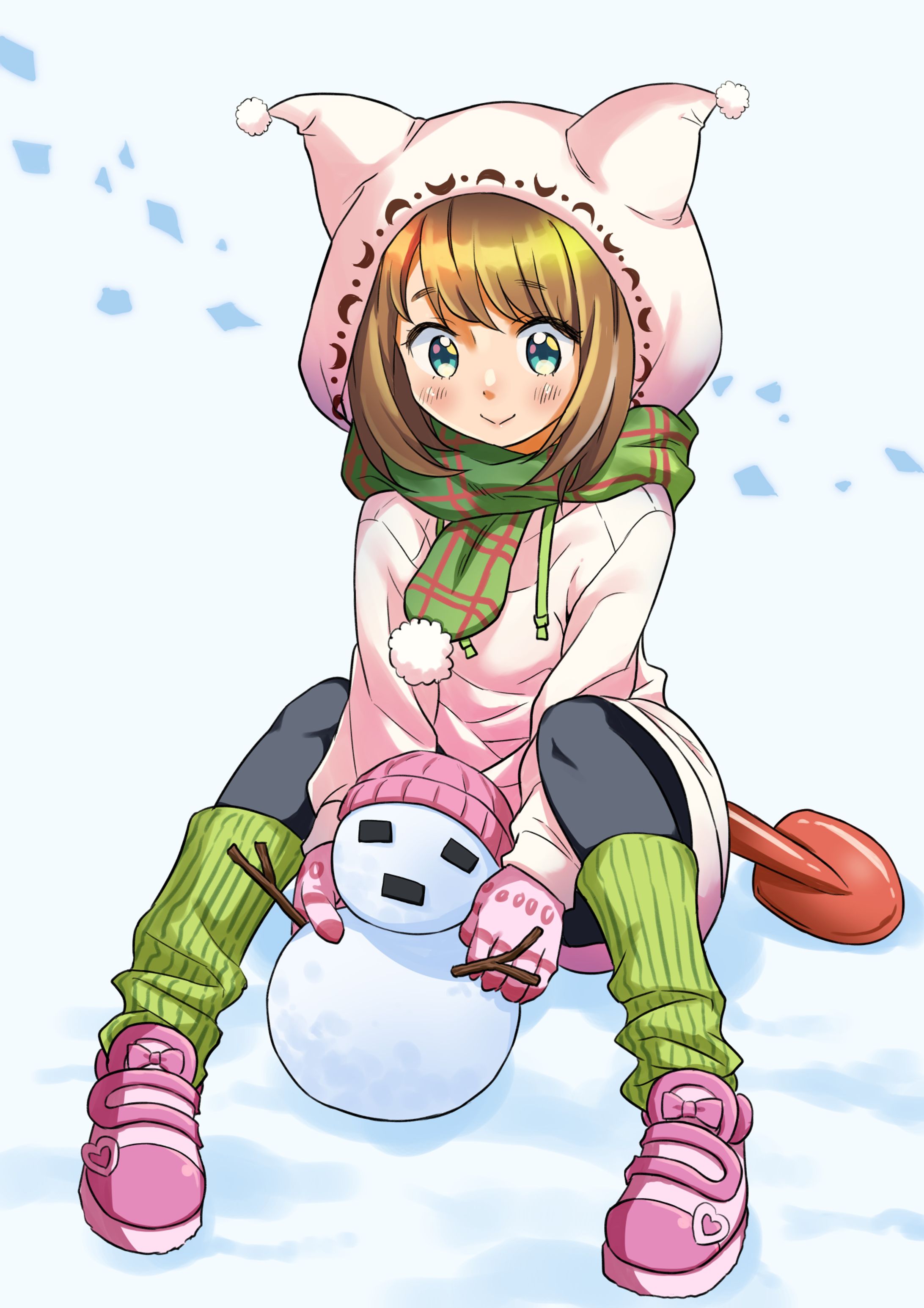 猫耳少女と雪ゴーレム-1