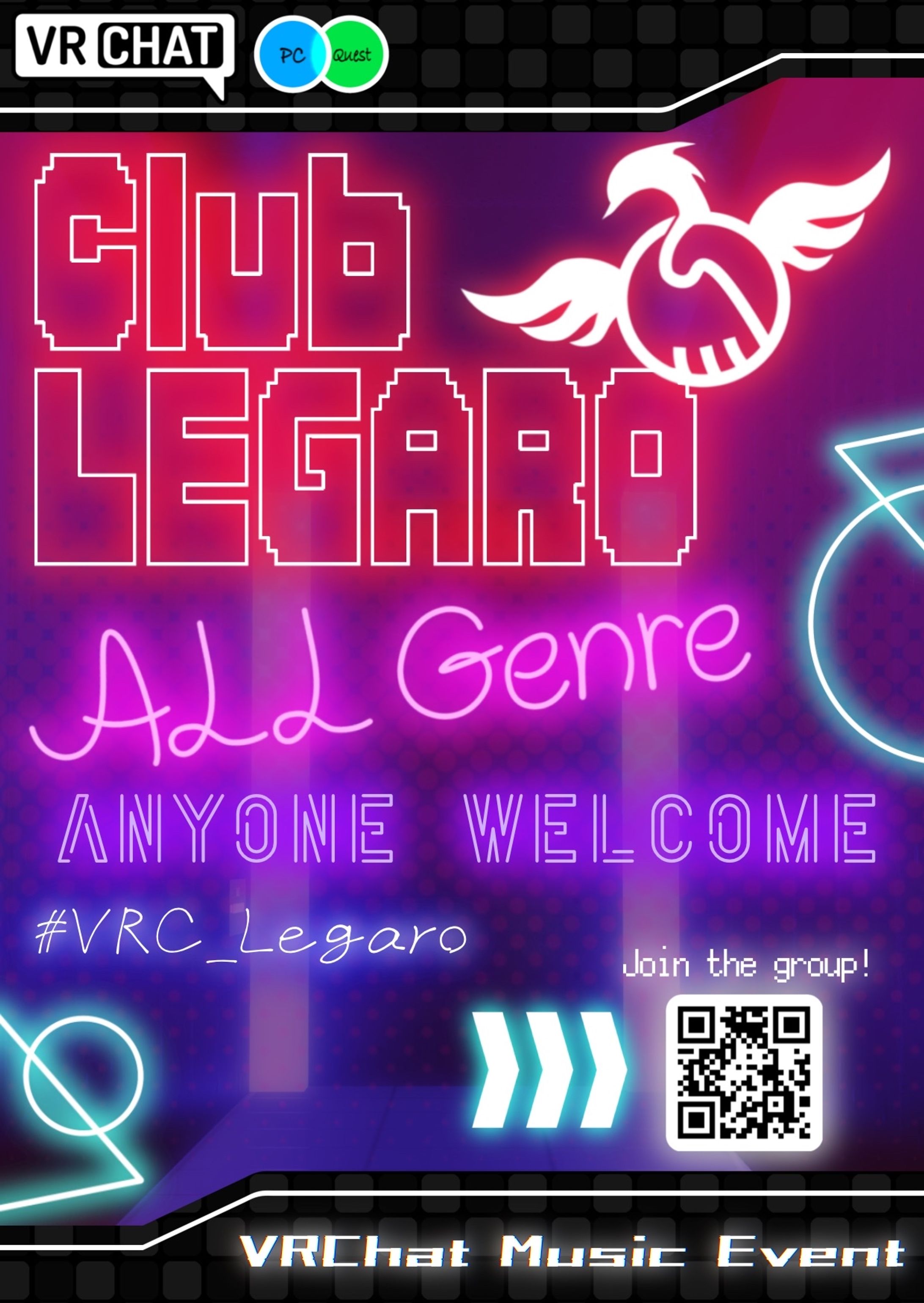 VRCイベント「Club LEGARO」　フライヤーデザイン-1