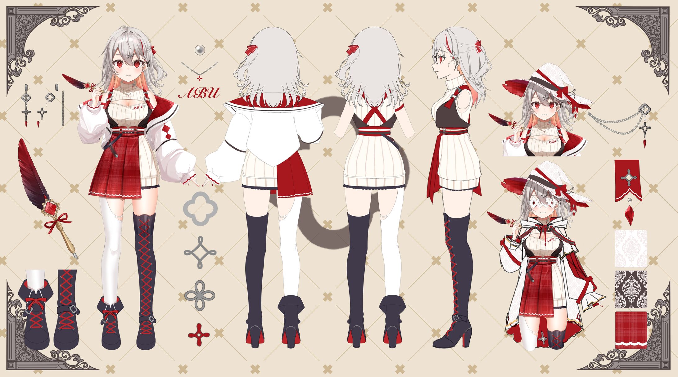 Vtuber創作1 / 3面図-1