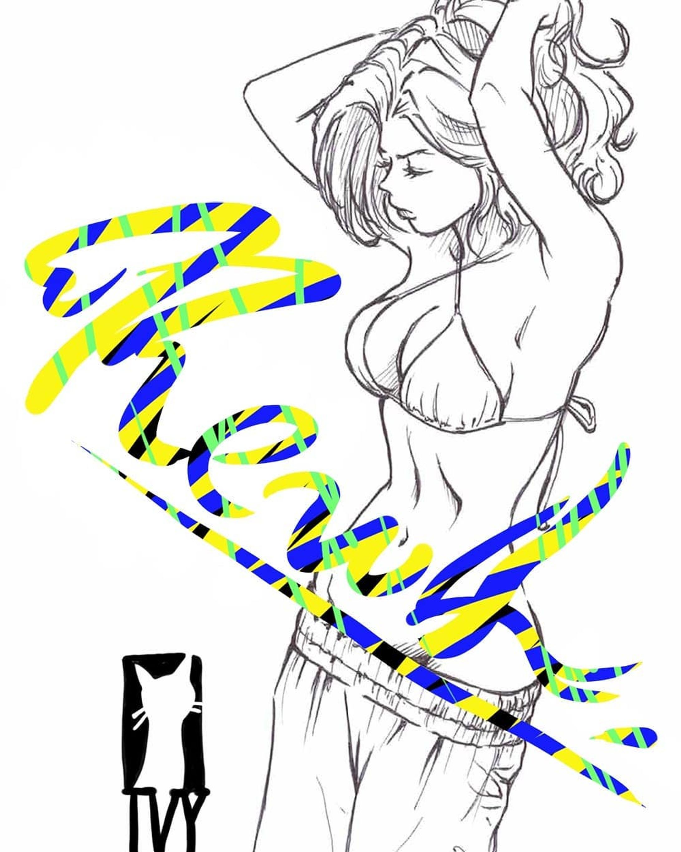 ショップに新しいデザイン追加です。 https://www.ttrinity.jp/shop/workshop-ivy #ネットショップ #girlsillustration-1