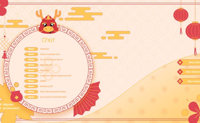 CNY 'Just Chatting' Screen