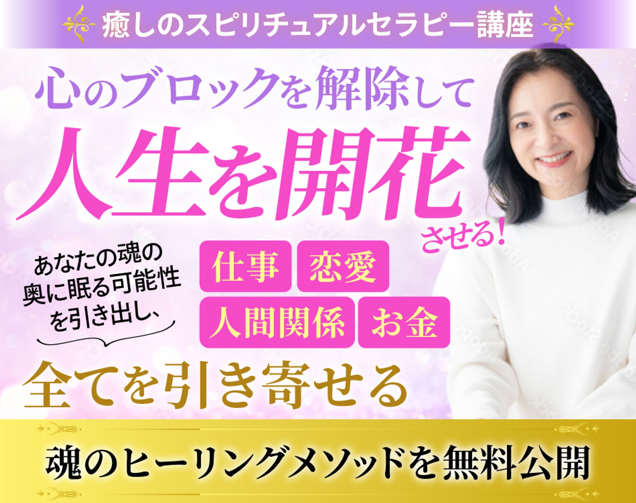 バナー：スピリチュアルセラピー講座-1