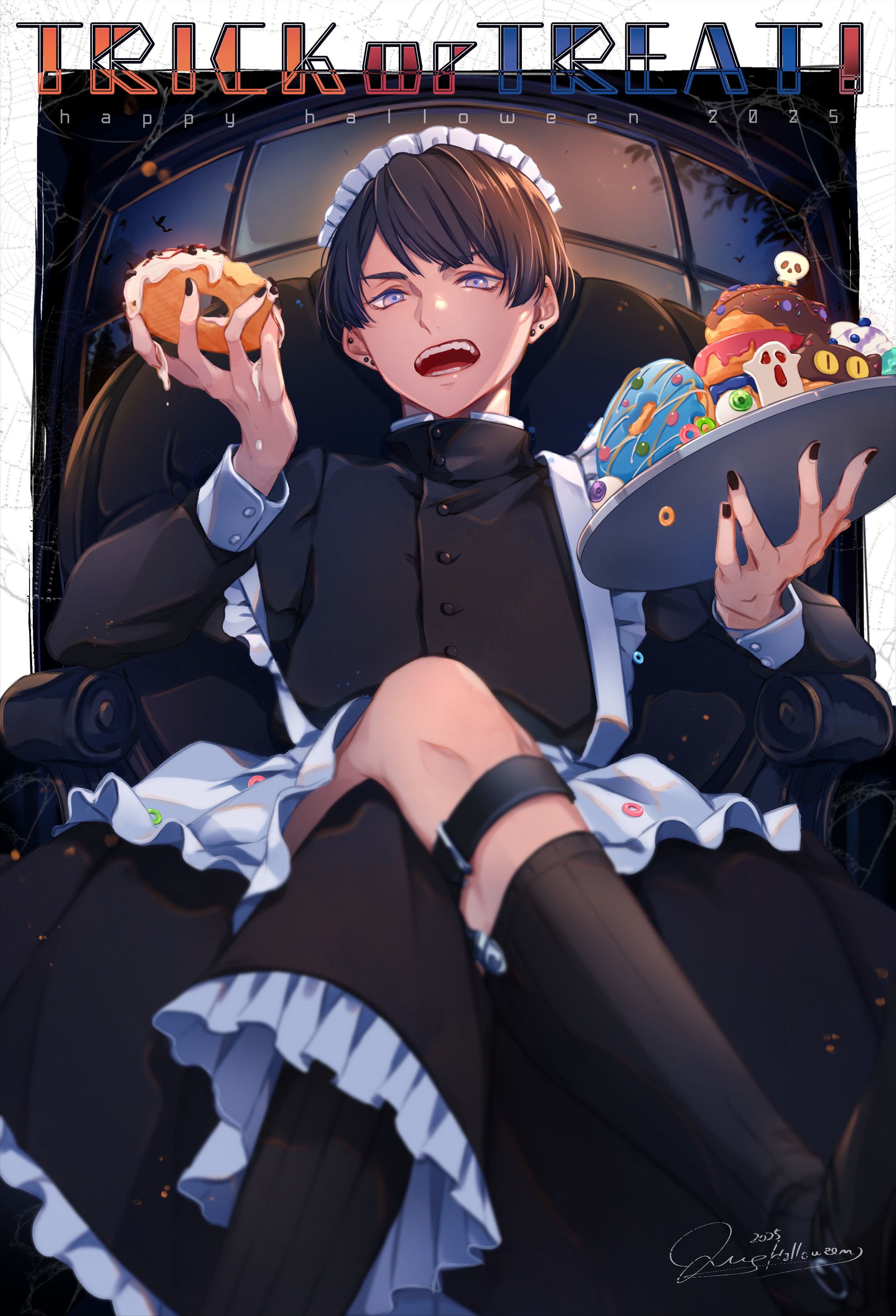 【オリジナル】ハロウィン少年メイド2025-1