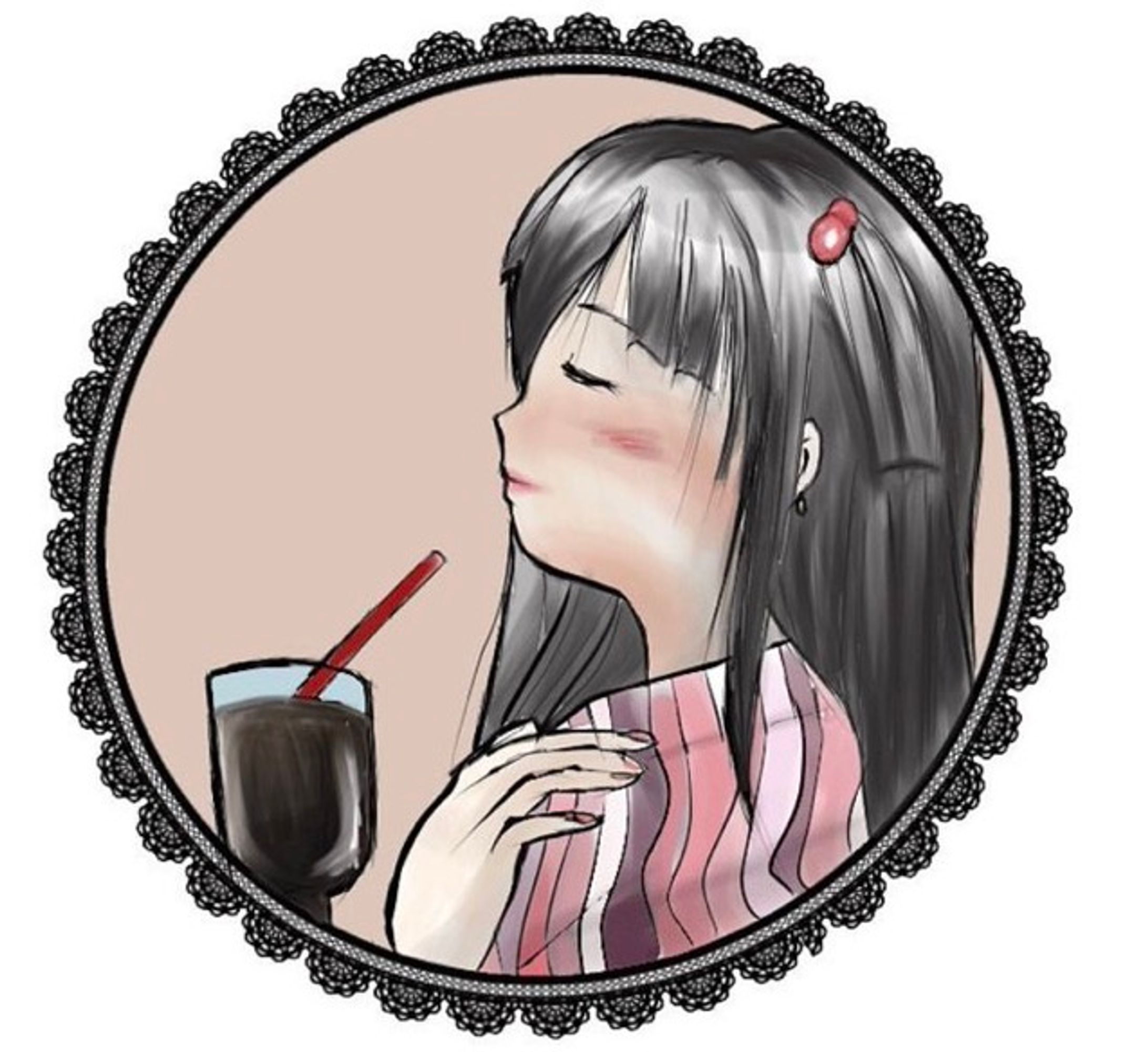 レトロ喫茶店のチラシのイラスト-1