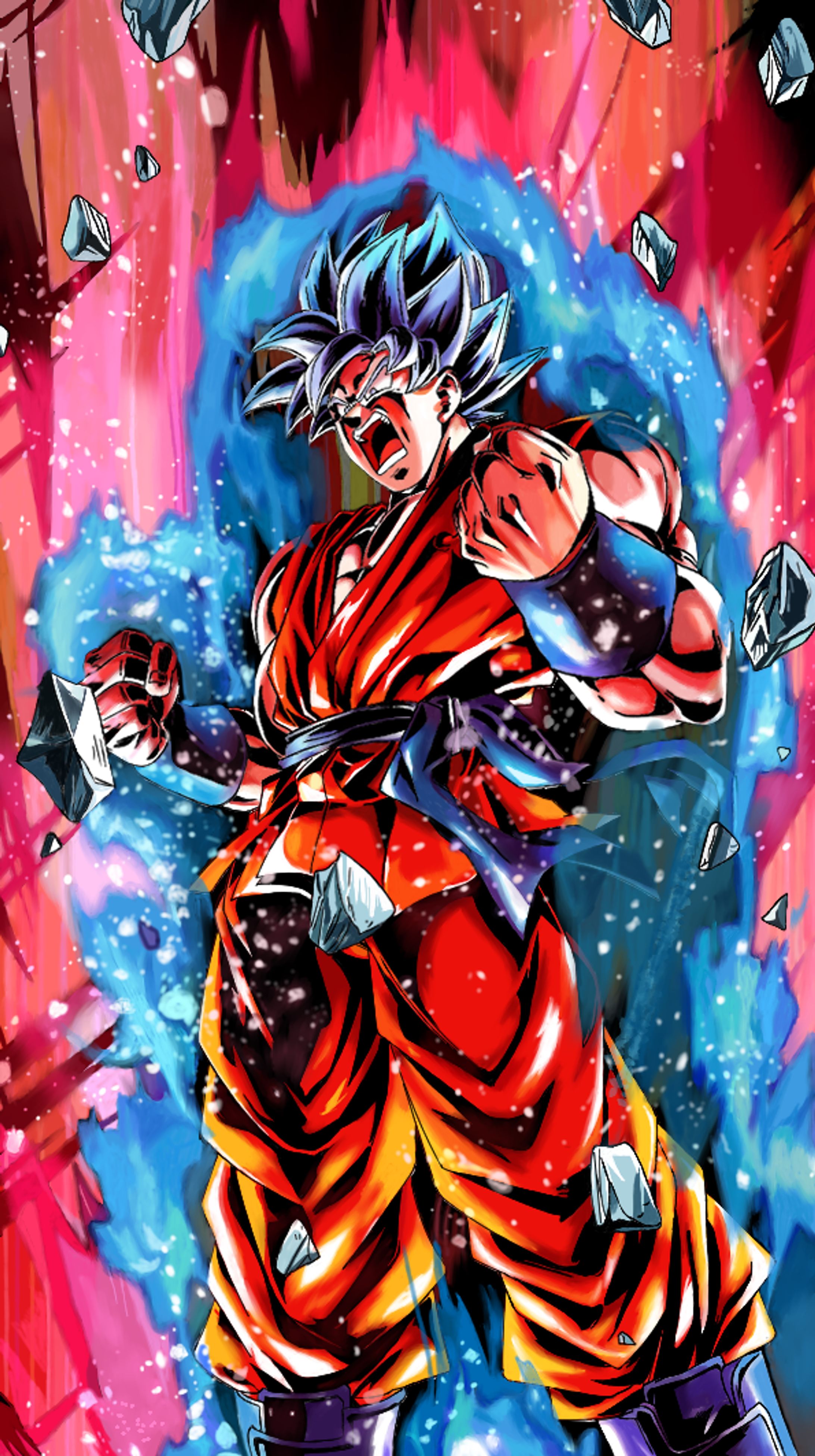 界王拳ブルー（模写）-1