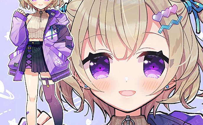 逢田にな　キャラクターデザイン＆立ち絵イラスト