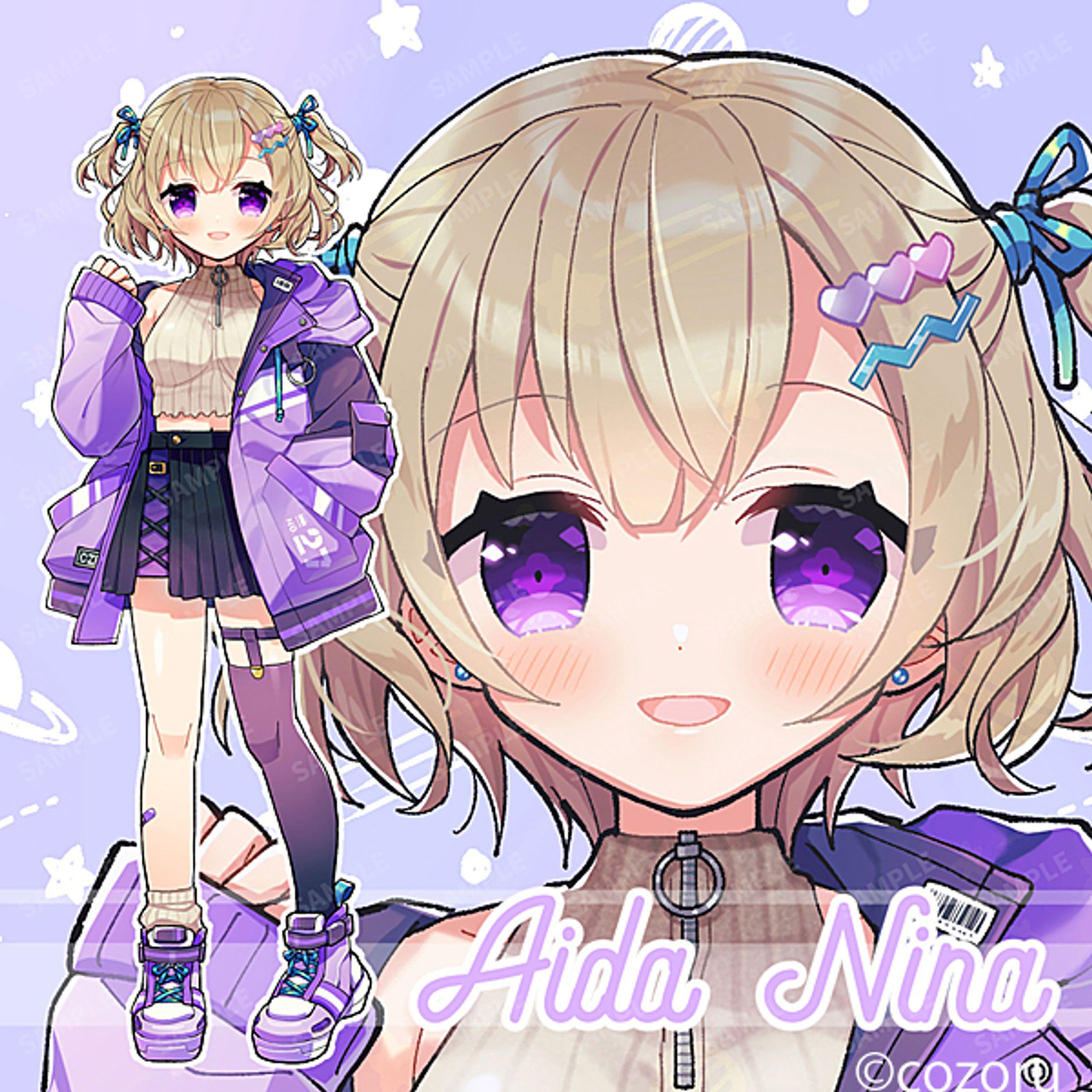逢田にな　キャラクターデザイン＆立ち絵イラスト-1