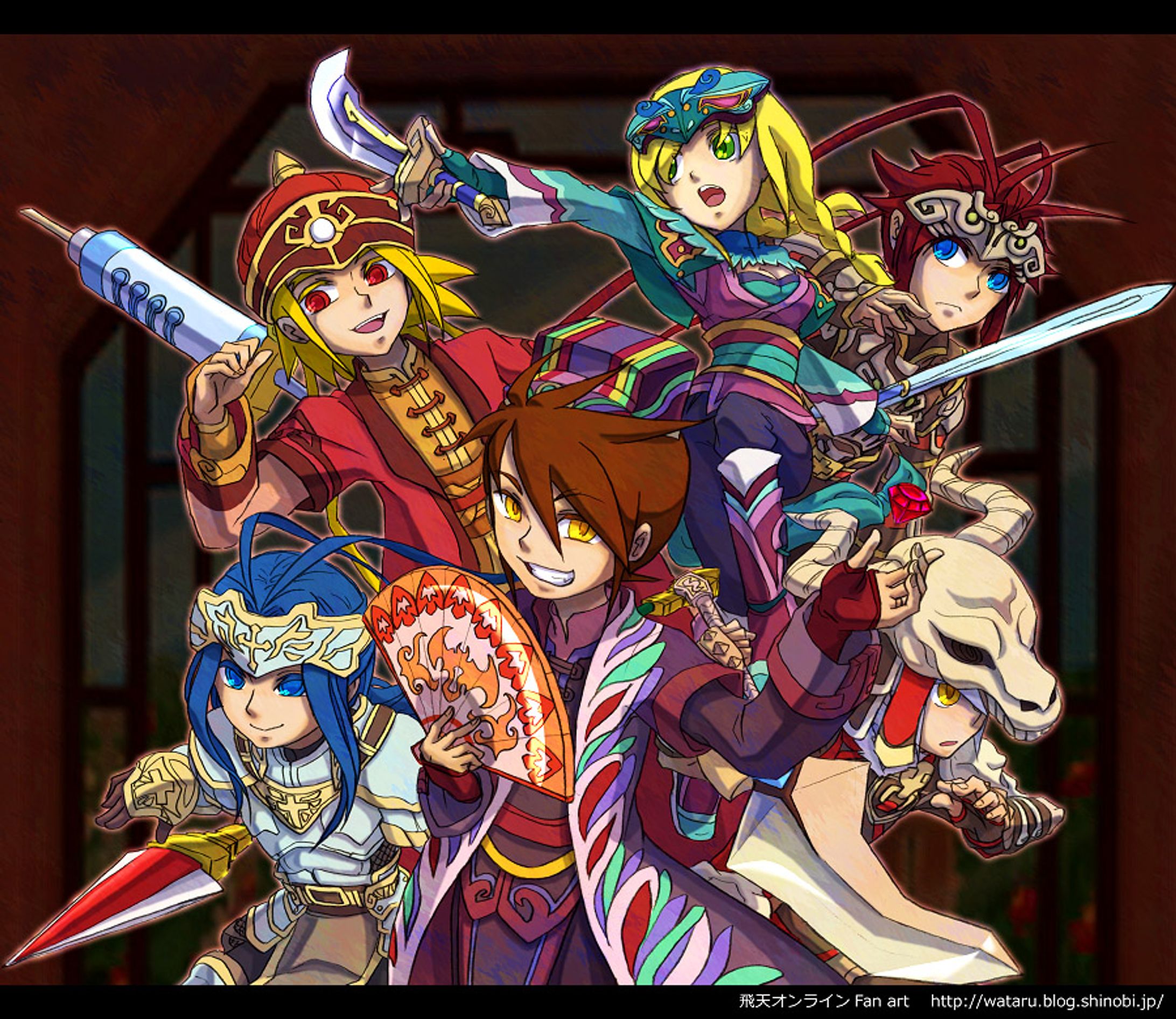 MMO-RPG「飛天オンライン」ファンアート-1