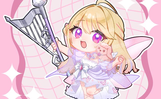 iriam、ちびキャライラスト